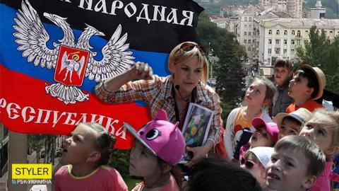 Дети главарей террористов "ДНР" поехали в Москву на украинском автобусе (видео)