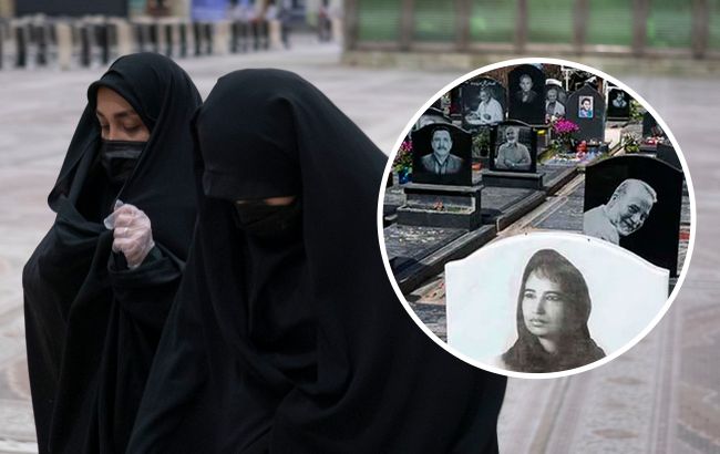Новий протест? В Ірані замальовують могильні фото жінок без хіджабів
