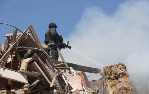 У Херсоні КАБи рознесли навчальний заклад, а на рятувальників полювали дрони РФ