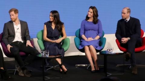 Беременная Кейт Миддлтон и Меган Маркл во второй раз вместе появились на публике (фото)