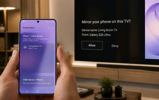 Samsung решила проблему с Smart View: Galaxy защищает ваши данные