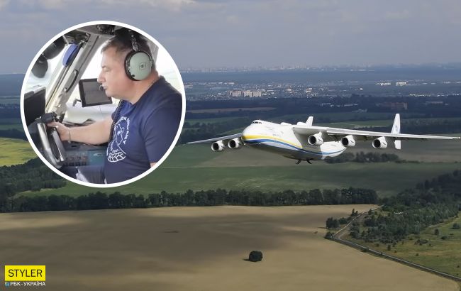 Пилот "Мрии" впервые показал на видео с дрона, как взлетает украинский авиагигант