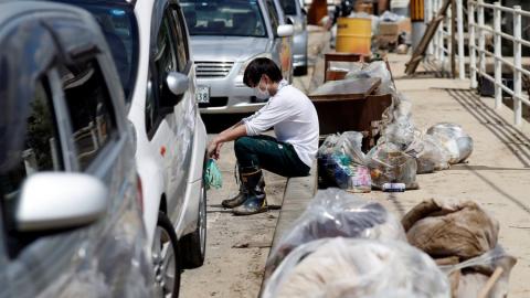 Число жертв наводнения в Японии возросло до 216 человек