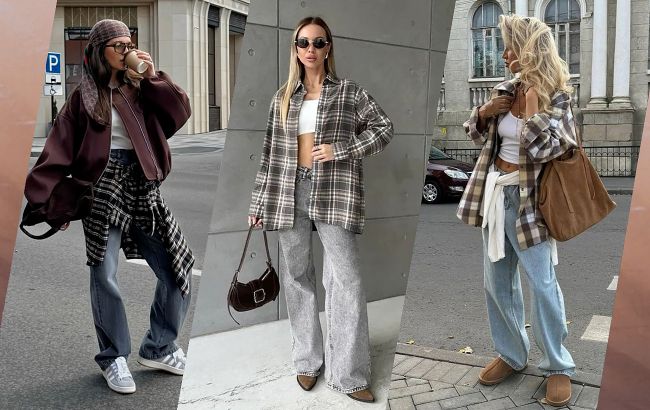 Джинси і сорочка в клітинку - найгарячіший тренд цієї весни: приклади від Каті Осадчої та Марини Боржемської