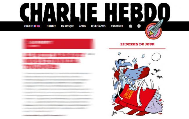 Charlie Hebdo опубликовал две карикатуры на крушение самолета в Египте
