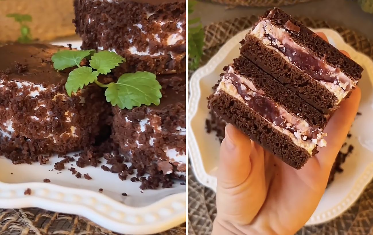 Шоколадне дієтичне тістечко зі смачною начинкою: легкий рецепт