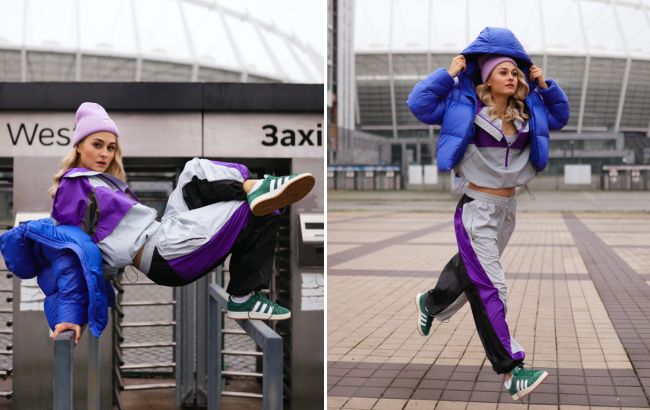 Спорт-шик для зимы 2026: образ Анастасии Цимбалару с пуховиком и кроссовками