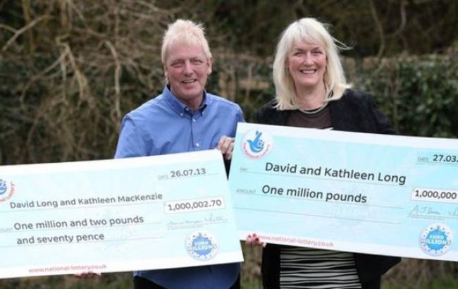 Британская пара второй раз в жизни выиграла в лотерею миллион фунтов