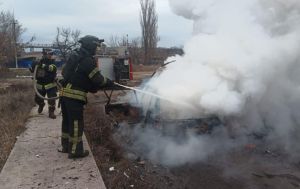 Авто вигоріло дотла: дрон РФ вбив трьох енергетиків Слов'янської ТЕС