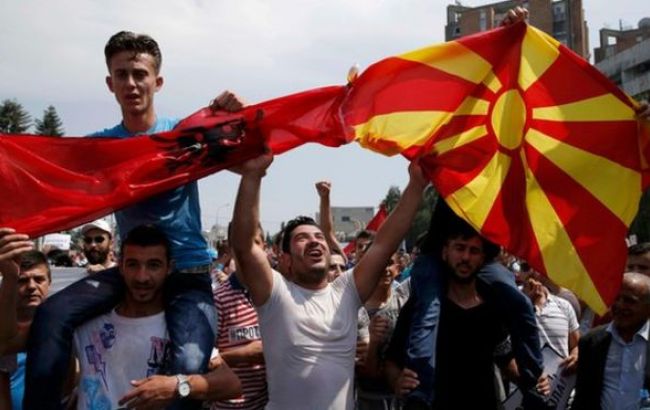 В Македонии проходят масштабные антиправительственные акции