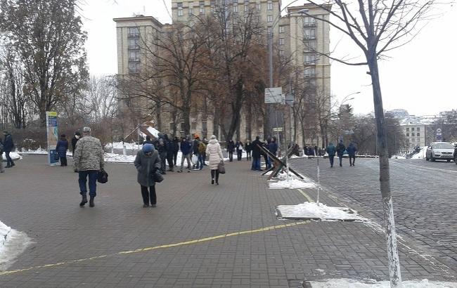 Акції протесту в Києві біля будівлі НБУ завершилися