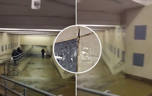 Еще одну станцию метро начало заливать водой. Закроют ли ее? (видео)