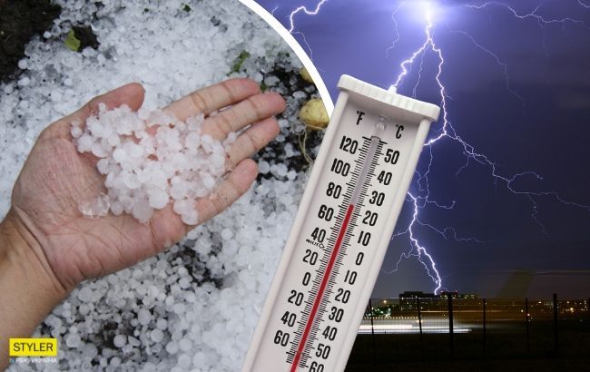 Активный циклон: в Украине пройдут мощные грозовые ливни с градом (карта)