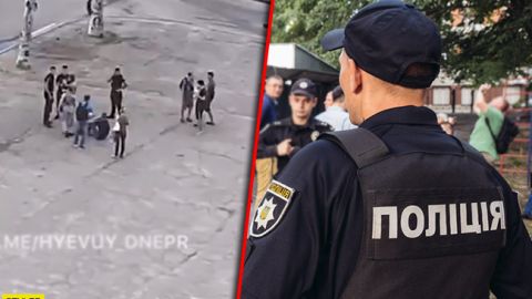 Массовая драка и выстрелы:&nbsp;побоище на улицах Днепра сняли на видео