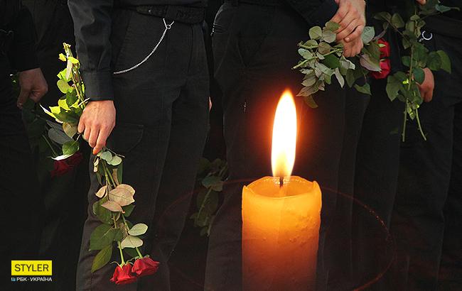 "Ценой собственной жизни": в Харькове простились со старшим лейтенантом полиции (фото)