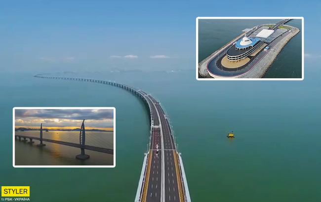 У Китаї відкрили найдовший міст над морем