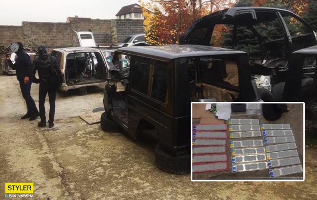 В Киевской области поймали банду угонщиков элитных авто