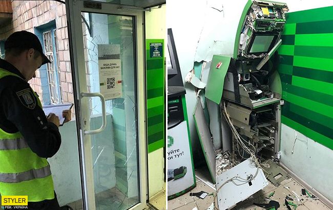 Дерзкое ограбление: в Киеве ночью взорвали отделение ПриватБанка (видео)
