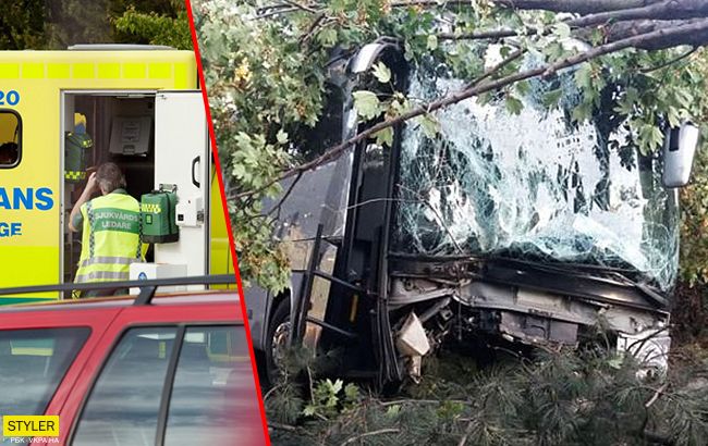 Перевернутый автобус: первые фото страшной аварии с украинцами в Румынии