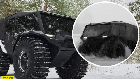 В Украине создали уникальный вездеход: ездит по бездорожью и воде