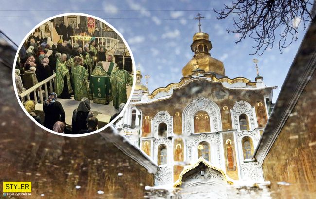 У Києво-Печерській Лаврі тисячі парафіян без масок не дотримувалися дистанції: молилися за хворих