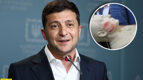 Я памятник, что ли? Зеленского напугала его гипсовая копия