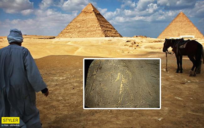 В Египте нашли плиту с высеченным изображением фараона
