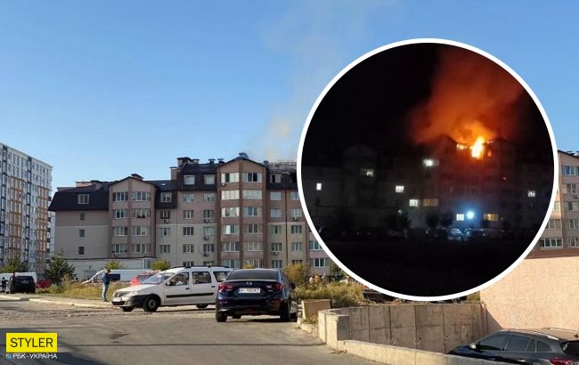 Жесть под Киевом: за городом эпично горели квартиры в новострое