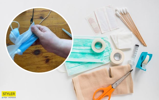 Как еще можно использовать обыкновенную медицинскую маску: полезные лайфхаки (видео)