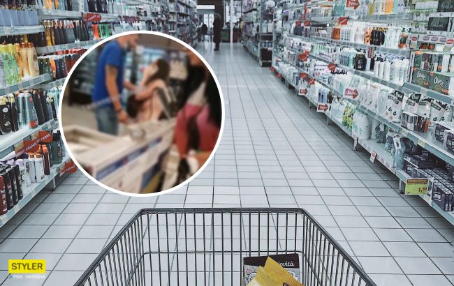 В Днепре девушка прогулялась по супермаркету без одежды: появилось видео