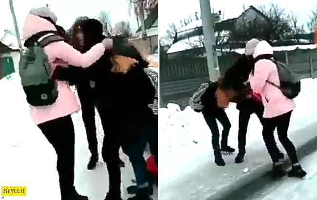 Одна била, другие снимали: под Киевом жестоко избили школьницу (видео)