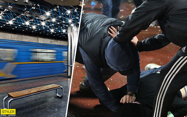 Зламали ногу: в метро Києва побилися пасажири