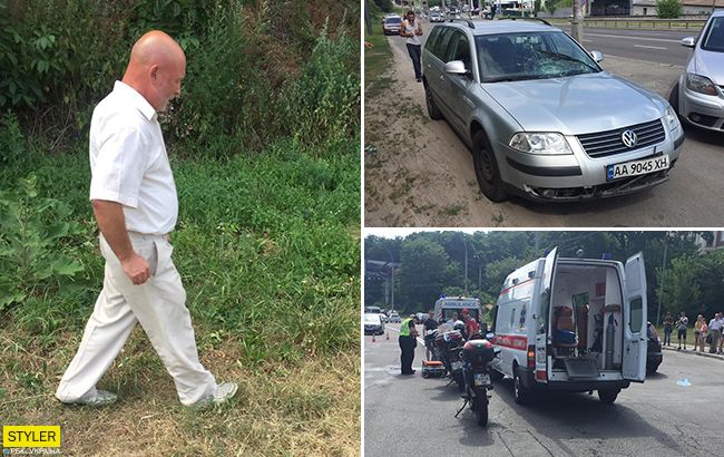 Журналист задержал водителя, сбившего девушек на переходе в Киеве (фото)