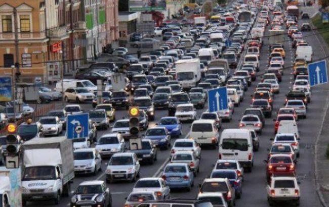 Пробки в Киеве достигли 6 баллов