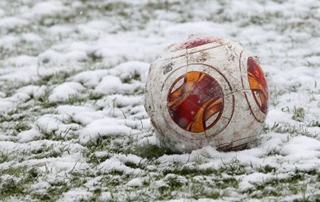 В Україні через снігопад скасували футбольний матч