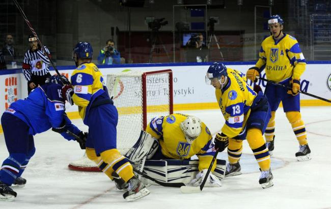 Украина одержала первую победу на чемпионате мира по хоккею
