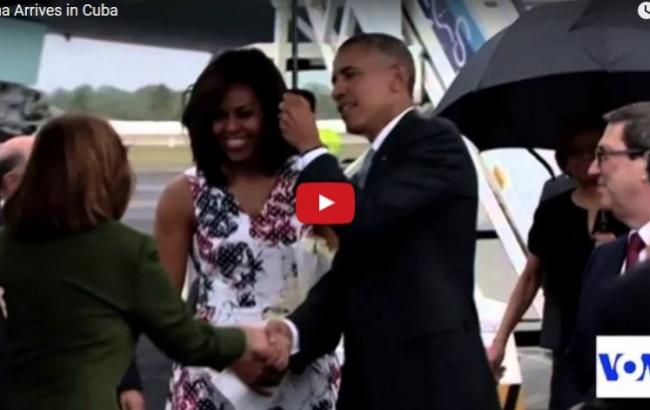 Мишель Обама посетила Кубу в "вышиванке"