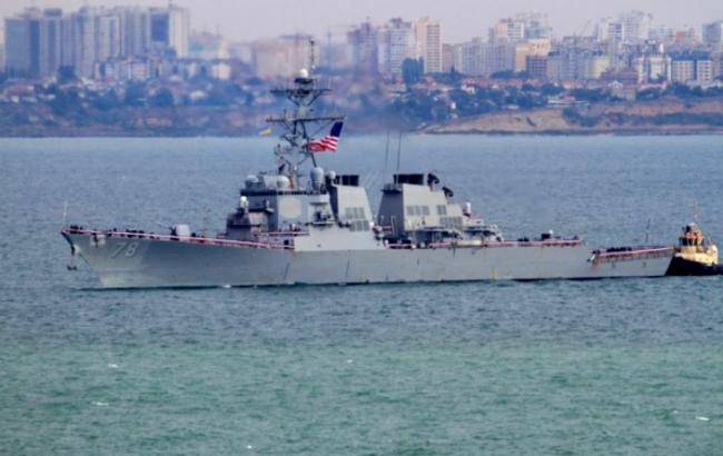 Американский ракетный эсминец зашел в Одесский порт
