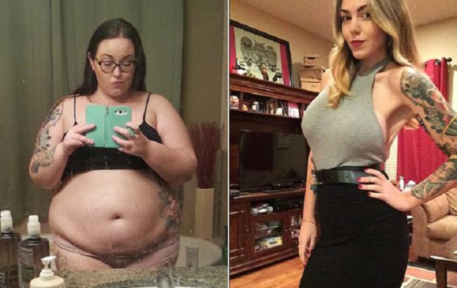 Девушка, весившая 140 кг, скинула половину лишнего веса