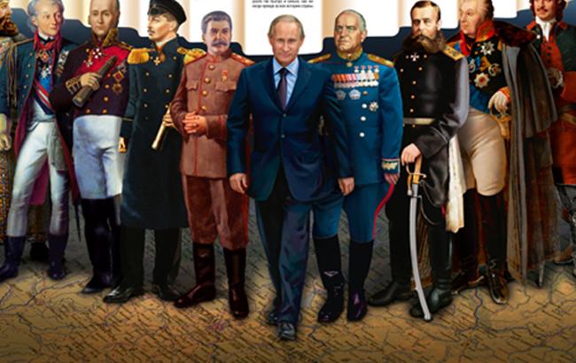Путина поместили на плакат со Сталиным как "лучшего русского полководца"