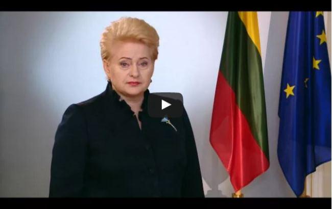 Грибаускайте: "Украина всегда была в Европе и всегда там останется"