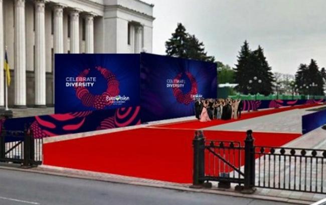 Евровидение 2017: в Киеве появилась рекордная красная дорожка