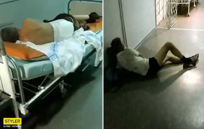 Це просто пекло: в лікарні Харкова пацієнти валяються прямо на підлозі