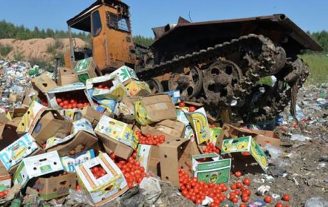 В Крыму оккупанты раздавили 4 тонны "санкционных" помидоров