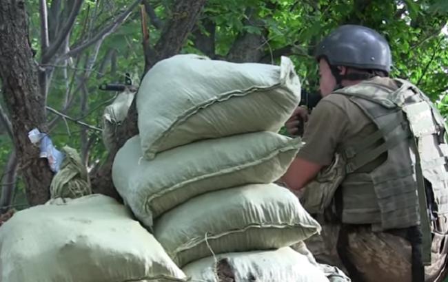 Украинские морпехи показали, как защищают свои позиции от террористов