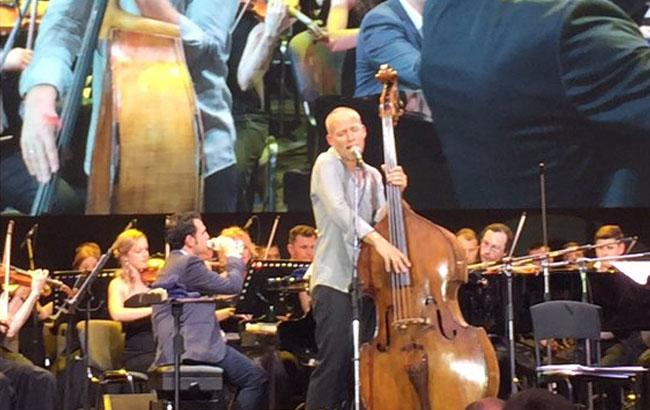 Вакарчук захопився грою ізраїльського контрабасиста у Львові