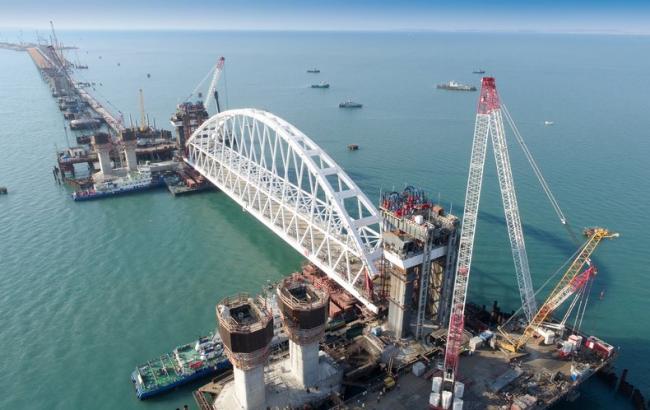 Появились свежие фото строительства Крымского моста