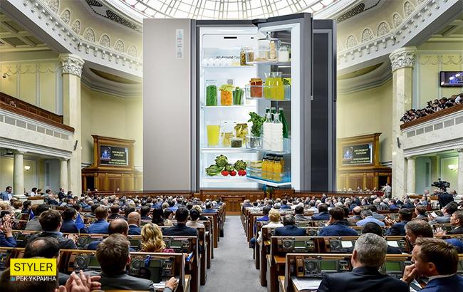 Негде еду хранить: Верховная Рада срочно закупает холодильники за 100 тысяч