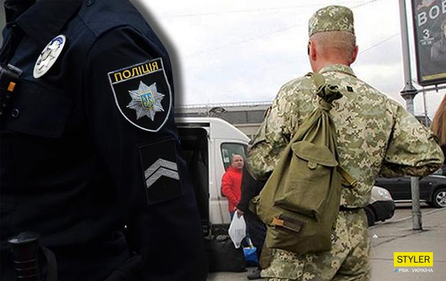 Полицейский унизил бойца, который возвращался с войны