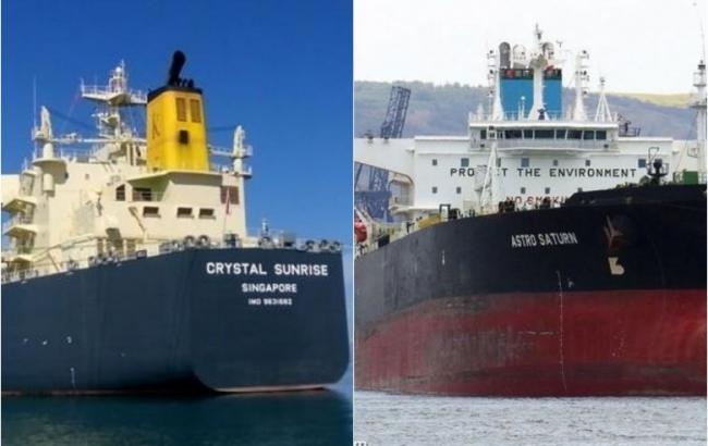 В результате столкновения двух танкеров возле Сингапура произошла утечка бутана